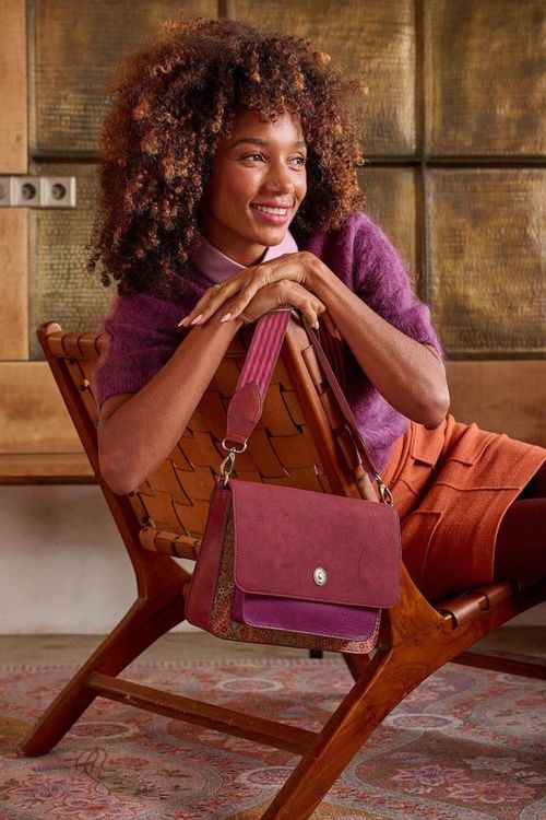 купить Сумка плечевая Pip Studio 51.273.446 Fenna Cross Body Bag Medium Jabali Red 25x7x20cm Red в Кишинёве 