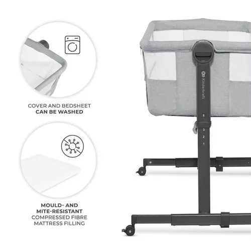 cumpără Leagăn KinderKraft KLNEE002LGR0000 Neste UP-2 Light Grey în Chișinău 