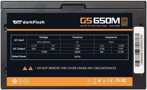 купить Блок питания для ПК darkFlash GS 650M в Кишинёве 