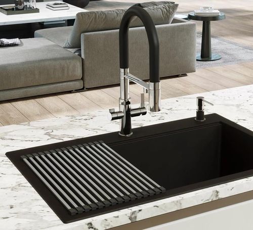 cumpără Bateria bucătărie Helika-AquaSanita 7763-MB SOIFOS Black Matte în Chișinău 