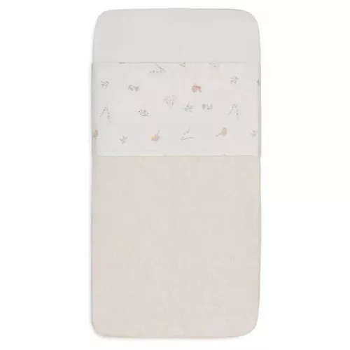 cumpără Lenjerie de pat pentru copii Jollein 008-524-67104 Cearsaf pentru patut Lovely Birds, 120x150 cm în Chișinău 