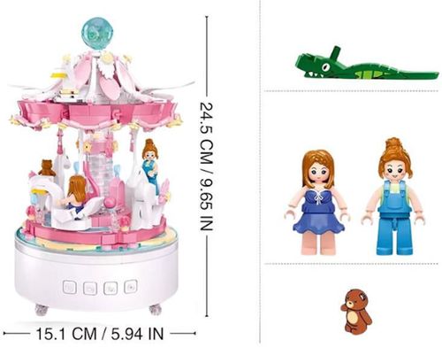 cumpără Set de construcție Sluban B1171 Carusel muzical (566 elem.) în Chișinău 