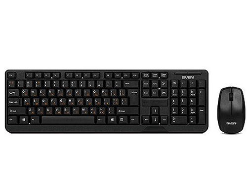 cumpără SVEN Comfort 3300 Wireless black, Keyboard + optical mouse, nano receiver USB (set fara fir tastatura+mouse/беспроводной комплект клавиатура+мышь), www în Chișinău 