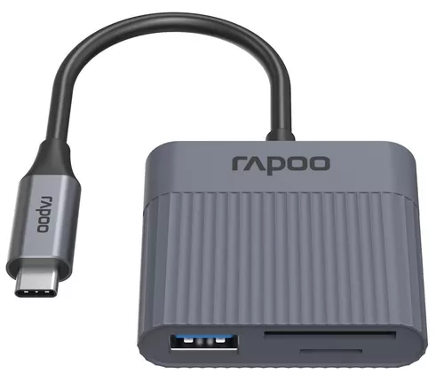 cumpără Adaptor IT Rapoo 226497 "UCR-3011" 3-IN-1 USB-C CARD READER în Chișinău 
