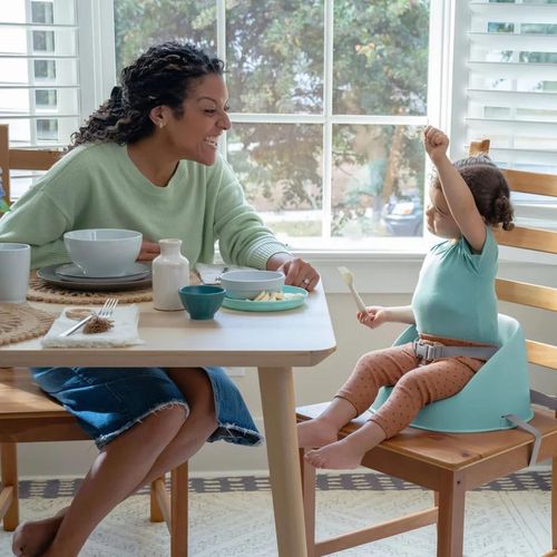 купить Стульчик для кормления Ity by Ingenuity 16919 Scaun de masa si booster My Spot Easy-Clean Blue в Кишинёве 