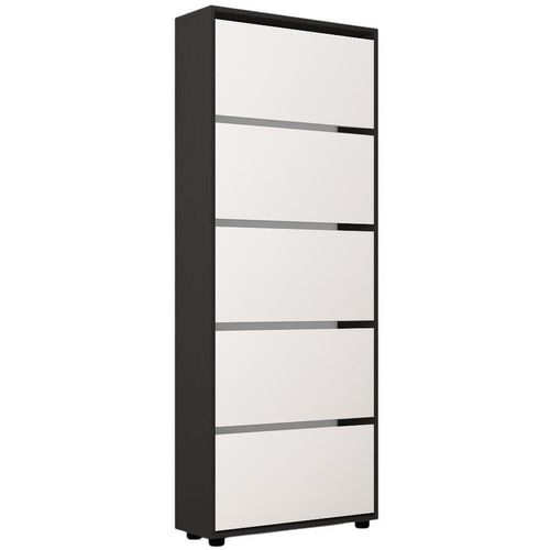 cumpără Raft pentru încălțăminte Mobildor-Lux Leo 60x27x203H cm Anthracite/White în Chișinău 
