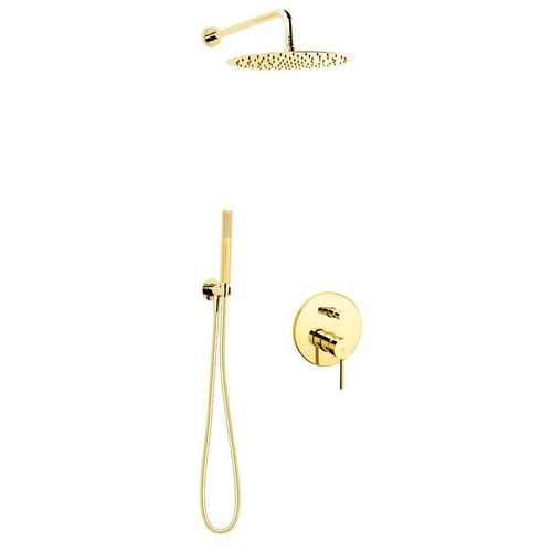 купить Душевая панель F-Design Flusso Gold FD1-FLS-7PSET1-55, sistem dus 6 in 1 в Кишинёве 