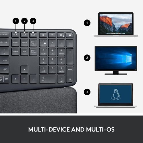 cumpără Tastatură Logitech Ergo K860 - Graphite în Chișinău 