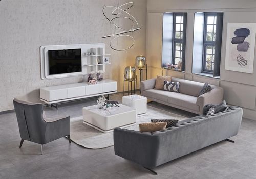 cumpără Măsuţă cafea Pereflex Arke set 2buc (with marble) (081816) în Chișinău 