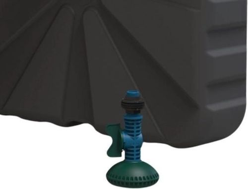 купить Аксессуар для бассейна Uniplast 37226K Rezervor - dus 75 L Compact (negru) cu para pentru dus 60x60x27.5 cm, gura 12.5 cm в Кишинёве 