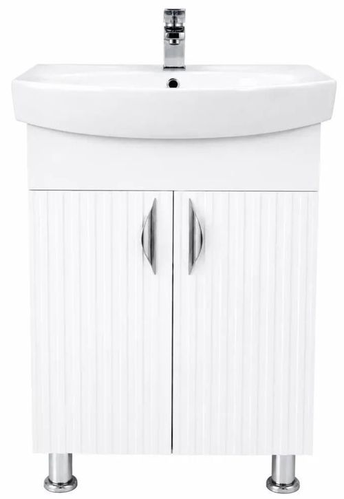 cumpără Dulap pentru lavoar Mashtab S12567 Aqua (CL) cu 2 uși 600x370x850 Alb mat în Chișinău 