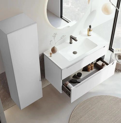 cumpără Dulap pentru lavoar Orka Messina 100 Kasmir matt în Chișinău 