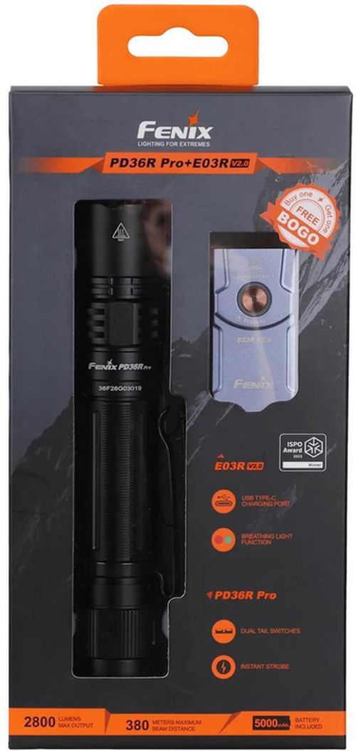 cumpără Lanternă Fenix PD36R Pro LED Flashlight+E03R V2.0 (Blue) Kit în Chișinău 