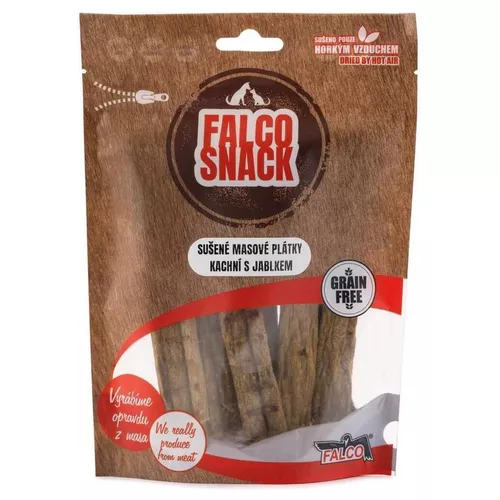 купить Корм для питомцев Falco Dried meat slices duck with apple 100g в Кишинёве 