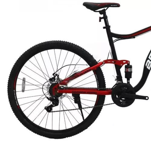 cumpără Bicicletă Belderia Camp XC 200 Doube Suspension R29 GD-SKD Black/Red în Chișinău 