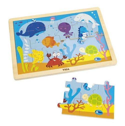 cumpără Puzzle Viga 50200 24 pcs Puzzle Ocean în Chișinău 