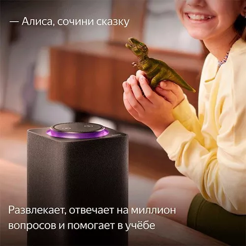 купить Колонка портативная Bluetooth Yandex YNDX-00052K Black в Кишинёве 