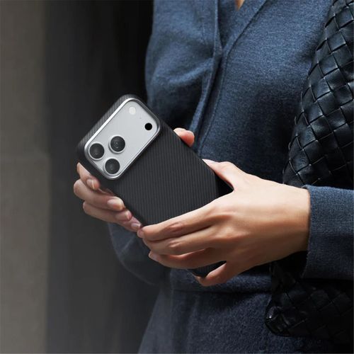 cumpără Husă pentru smartphone Pitaka Edge iPhone 18 Pro Max (Black Grey), KI1801PM în Chișinău 