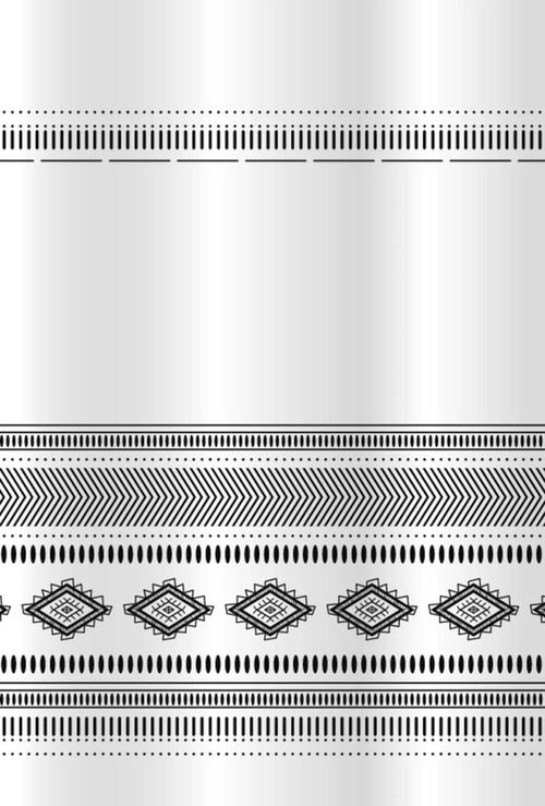 купить Занавеска для ванной Bisk 08178 TXT ETNO, alb/negru, 180x200 в Кишинёве 