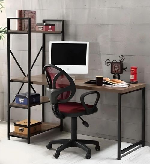 купить Офисный стол Hopeland MS-03 Minimalista (150x60x150cm), Stejar в Кишинёве 