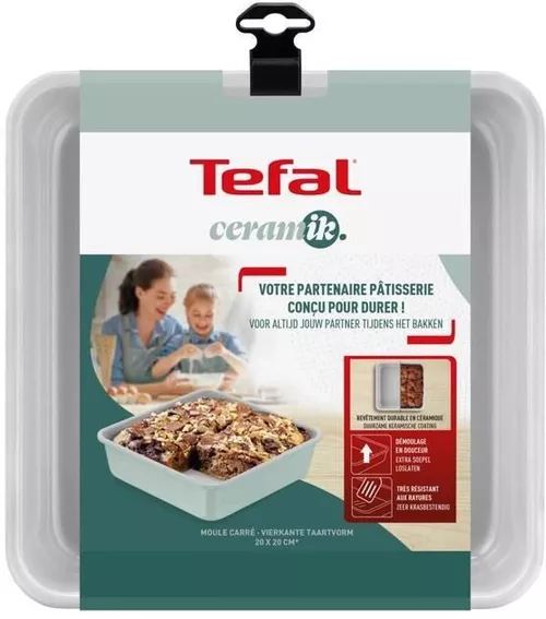 cumpără Formă de copt Tefal J1755204 Ceramik 20x20cm în Chișinău 