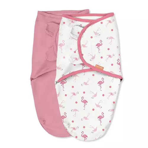 Sistem de infasare Swaddle Me (0-3 luni) Flamingo 2 buc 