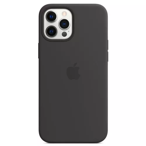 cumpără Husă pentru smartphone Apple iPhone 12 Pro Max Silicone Case with MagSafe Black MHLG3 în Chișinău 