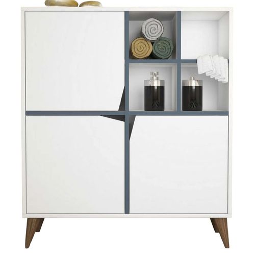 купить Комод Trendy Puls-alb, albastru 100x115x30cm, multifunctionala (GTR006626) в Кишинёве 
