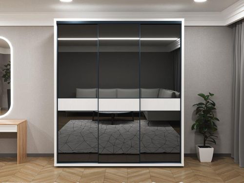 cumpără Dulap Bayro Murano 2000x2300x600 белый, купе în Chișinău 