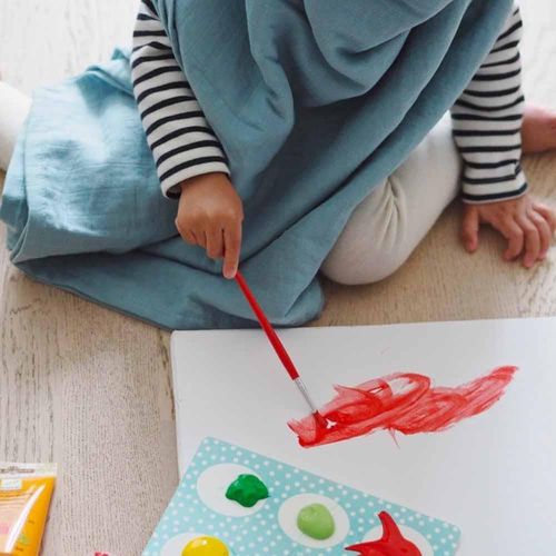 cumpără Accesoriu pentru înfășat Beaba B920392 Set 2 Museline bumbac 120x120 cm în Chișinău 