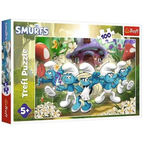 купить Головоломка Trefl 16487 Puzzles 100 Poznaj Smerfy, IMPS Smerfy The Movie 2025 в Кишинёве 