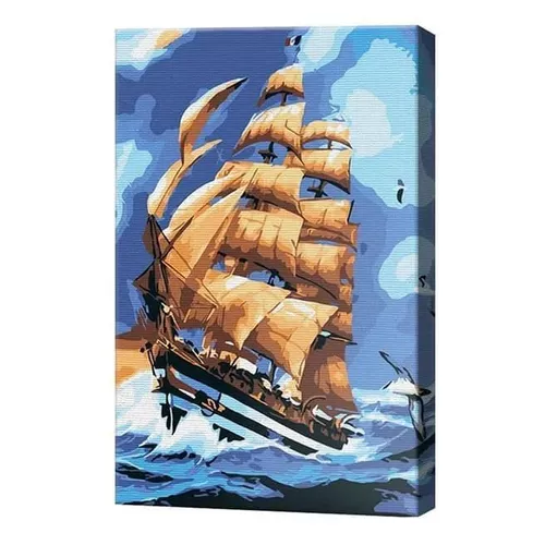 купить Картина по номерам Art Gallery CX4268 20x30cm Corabie pe mare в Кишинёве 