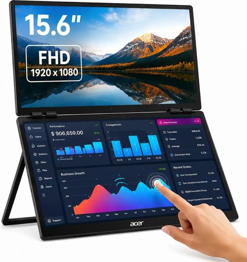 cumpără Monitor Acer PD163QT Dual Portable Touch Monitor Black în Chișinău 