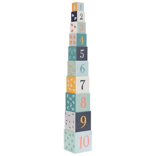 купить Игрушка Premaman PJQA5N-CCC-UNQ Set de cuburi Happy Wild, 10buc в Кишинёве 