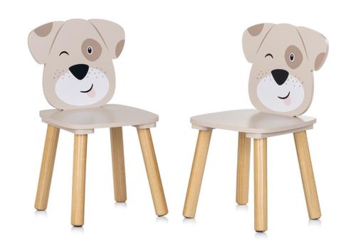 купить Набор детской мебели Chipolino DIWH02470323 Столик и 2 стульчика MDF puppies в Кишинёве 