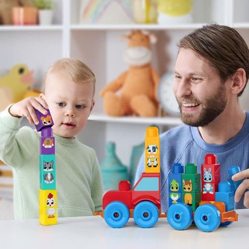 cumpără Set de construcție Mattel JKG33 Tractor cu animale pentru copii mici în Chișinău 