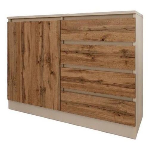 купить Комод Smartex (16095) Т2 120cm Ivory+Stejar Inchis в Кишинёве 