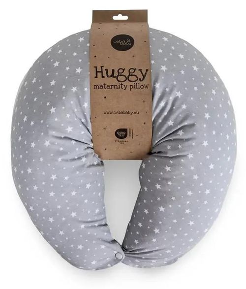 купить Подушка для мам Ceba Baby W-709-000-739 Huggy Jersey Basic Grey Stars в Кишинёве 