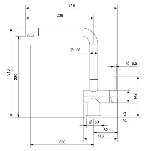 cumpără Bateria bucătărie Reginox R31681 Yadkin Black în Chișinău 