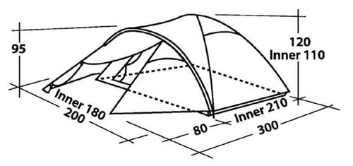 cumpără Cort Outwell Easy Camp Quasar 300 Rustic Green în Chișinău 