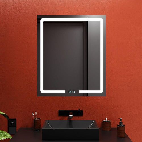 купить Зеркало для ванной Bayro Prisma 600x800 LED touch c подогревом в Кишинёве 