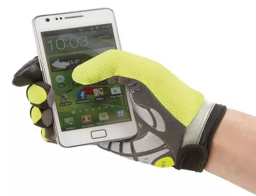 купить Защитное снаряжение M-Wave Manusi bicicleta Secure full finger with GEL padding XL neon yellow в Кишинёве 