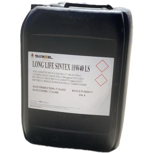 cumpără Ulei Siroil 10W40 20l TRUCK LONG LIFE SINTEX LS (SIR20420) în Chișinău 
