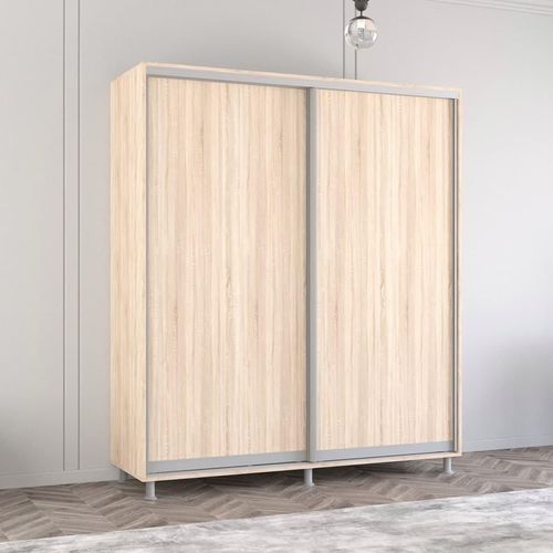 cumpără Dulap Mobildor-Lux Aron cu uși glisante (180x60x230H cm) Sonoma în Chișinău 