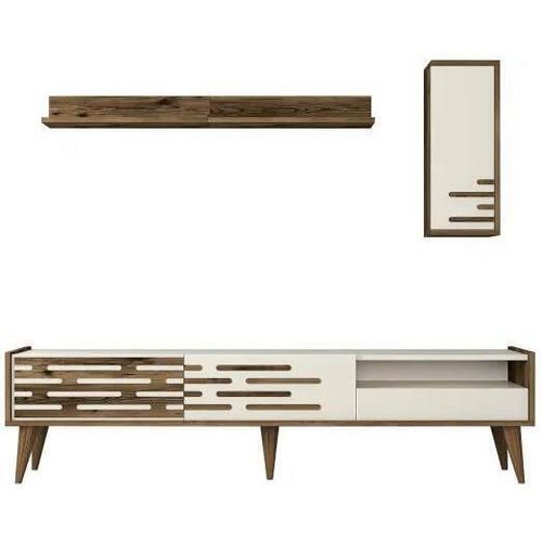 купить Стенка Trendy Valensiya Орех, Кремовый (GTR000150) в Кишинёве 