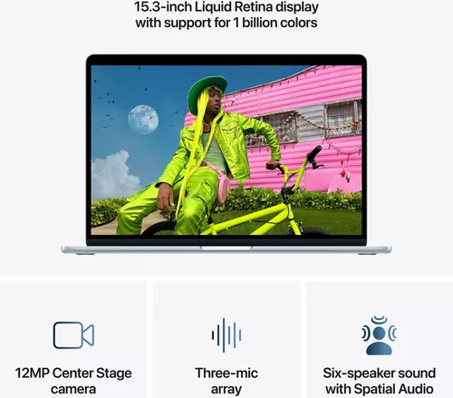 cumpără Laptop Apple MacBook Air 15" M5 10c/10g 24/1TB Sky Blue MDVU4 în Chișinău 