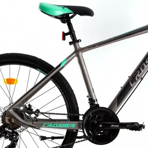 купить Велосипед Crosser SOLO 29" 21 21S Shimano+Logan Hidraulic/29" 075-C-21 Grey/Green N1-R7 в Кишинёве 