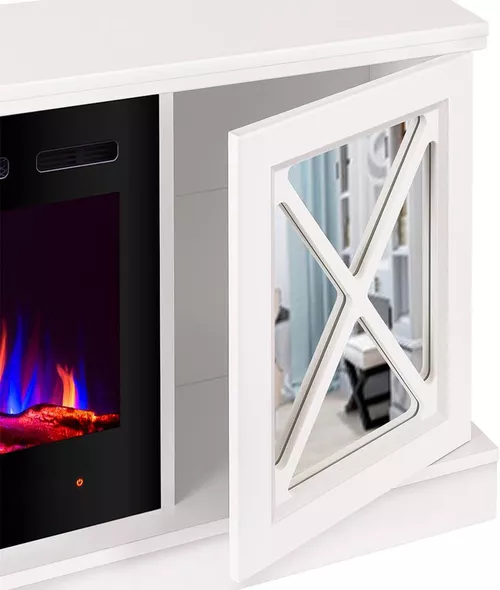 cumpără Șemineu electric ArtFlame Sorento & Adeli, 685х1820х300 mm, Alb în Chișinău 