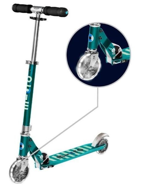 купить Самокат Micro SA0218 Sprite LED Petrol Stripe в Кишинёве 
