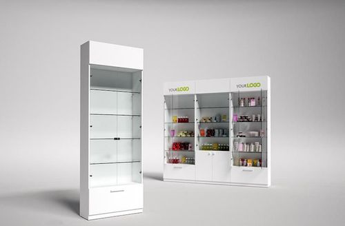 купить Тумба Indart Vitrina 12 (80x30x230) в Кишинёве 